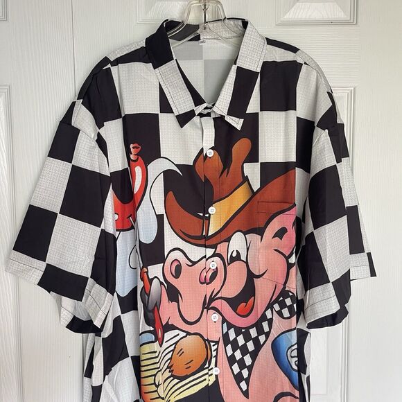 Casual Shirt Size 3XL Men Hawaiin Style Button Down - Picture 8 of 16